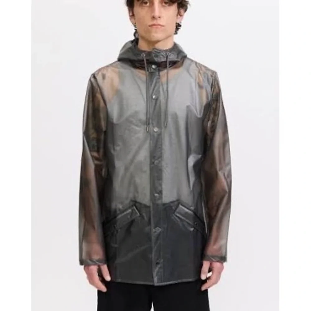 RAINS NEW Unisex Rain 12010 Jacket‎ in Mist Size XL MSRP $110. - Picture 3 of 7